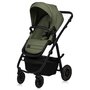 Carucior 2 in 1, Lionelo, Amber Plus, Cadru aluminiu, Cu landou intarit si salteluta moale, Reversibil, Maner ajustabil, Cu accesorii, Cu ventilatie panoramica 3D, Pana la 22 kg, EN1888-1, EN1888-2, EN1466, Verde - 6