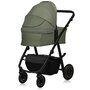 Carucior 2 in 1, Lionelo, Amber Plus, Cadru aluminiu, Cu landou intarit si salteluta moale, Reversibil, Maner ajustabil, Cu accesorii, Cu ventilatie panoramica 3D, Pana la 22 kg, EN1888-1, EN1888-2, EN1466, Verde - 20