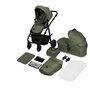 Carucior 2 in 1, Lionelo, Amber Plus, Cadru aluminiu, Cu landou intarit si salteluta moale, Reversibil, Maner ajustabil, Cu accesorii, Cu ventilatie panoramica 3D, Pana la 22 kg, EN1888-1, EN1888-2, EN1466, Verde - 3