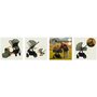 Carucior 2 in 1, Lionelo, Amber Plus, Cadru aluminiu, Cu landou intarit si salteluta moale, Reversibil, Maner ajustabil, Cu accesorii, Cu ventilatie panoramica 3D, Pana la 22 kg, EN1888-1, EN1888-2, EN1466, Verde - 40