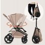 Carucior 2 in 1, Lionelo, Freya, Landou si salteluta ventilate, Pliabil, Reglare spatar-3 pozitii, Suport de picioare-4 pozitii,  Maner reglabil-3 pozitii, Adaptori inclusi compatibili cu Cybex, Maxi-Cosi, Kiddy, Avionaut, Sustine 22 kg, 0luni+, Bej - 30