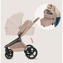 Carucior 2 in 1, Lionelo, Freya, Landou si salteluta ventilate, Pliabil, Reglare spatar-3 pozitii, Suport de picioare-4 pozitii,  Maner reglabil-3 pozitii, Adaptori inclusi compatibili cu Cybex, Maxi-Cosi, Kiddy, Avionaut, Sustine 22 kg, 0luni+, Bej - 36