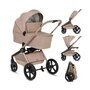 Carucior 2 in 1, Lionelo, Freya, Landou si salteluta ventilate, Pliabil, Reglare spatar-3 pozitii, Suport de picioare-4 pozitii,  Maner reglabil-3 pozitii, Adaptori inclusi compatibili cu Cybex, Maxi-Cosi, Kiddy, Avionaut, Sustine 22 kg, 0luni+, Bej - 3