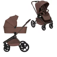 Carucior 2 in 1, Lionelo, Freya, Landou si salteluta ventilate, Pliabil, Reglare spatar-3 pozitii, Suport de picioare-4 pozitii,  Maner reglabil-3 pozitii, Adaptori inclusi compatibili cu Cybex, Maxi-Cosi, Kiddy, Avionaut, Sustine 22 kg, 0luni+, Maro