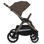 Carucior 2 in 1, Lionelo, Layla, Pana la 22 kg, Cadru aluminiu, Cu landou intarit si salteluta din spuma AirDots, Reversibil, Cu ventilatie 3D, Cu accesorii, EN1888-1-2, EN1466, Maro - 6