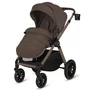 Carucior 2 in 1, Lionelo, Layla, Pana la 22 kg, Cadru aluminiu, Cu landou intarit si salteluta din spuma AirDots, Reversibil, Cu ventilatie 3D, Cu accesorii, EN1888-1-2, EN1466, Maro - 10