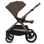 Carucior 2 in 1, Lionelo, Layla, Pana la 22 kg, Cadru aluminiu, Cu landou intarit si salteluta din spuma AirDots, Reversibil, Cu ventilatie 3D, Cu accesorii, EN1888-1-2, EN1466, Maro - 11