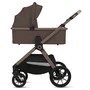 Carucior 2 in 1, Lionelo, Layla, Pana la 22 kg, Cadru aluminiu, Cu landou intarit si salteluta din spuma AirDots, Reversibil, Cu ventilatie 3D, Cu accesorii, EN1888-1-2, EN1466, Maro - 13
