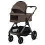 Carucior 2 in 1, Lionelo, Layla, Pana la 22 kg, Cadru aluminiu, Cu landou intarit si salteluta din spuma AirDots, Reversibil, Cu ventilatie 3D, Cu accesorii, EN1888-1-2, EN1466, Maro - 25