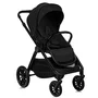 Carucior 2 in 1, Lionelo, Layla, Pana la 22 kg, Cadru aluminiu, Cu landou intarit si salteluta din spuma AirDots, Reversibil, Cu ventilatie 3D, Cu accesorii, EN1888-1, EN1888-2, EN1466, Negru - 6