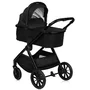 Carucior 2 in 1, Lionelo, Layla, Pana la 22 kg, Cadru aluminiu, Cu landou intarit si salteluta din spuma AirDots, Reversibil, Cu ventilatie 3D, Cu accesorii, EN1888-1, EN1888-2, EN1466, Negru - 14