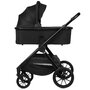 Carucior 2 in 1, Lionelo, Layla, Pana la 22 kg, Cadru aluminiu, Cu landou intarit si salteluta din spuma AirDots, Reversibil, Cu ventilatie 3D, Cu accesorii, EN1888-1, EN1888-2, EN1466, Negru - 15