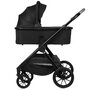 Carucior 2 in 1, Lionelo, Layla, Pana la 22 kg, Cadru aluminiu, Cu landou intarit si salteluta din spuma AirDots, Reversibil, Cu ventilatie 3D, Cu accesorii, EN1888-1, EN1888-2, EN1466, Negru - 17