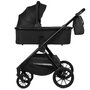 Carucior 2 in 1, Lionelo, Layla, Pana la 22 kg, Cadru aluminiu, Cu landou intarit si salteluta din spuma AirDots, Reversibil, Cu ventilatie 3D, Cu accesorii, EN1888-1, EN1888-2, EN1466, Negru - 19
