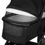 Carucior 2 in 1, Lionelo, Layla, Pana la 22 kg, Cadru aluminiu, Cu landou intarit si salteluta din spuma AirDots, Reversibil, Cu ventilatie 3D, Cu accesorii, EN1888-1, EN1888-2, EN1466, Negru - 20