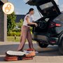 Carucior 2 in 1, Lionelo, Layla, Pana la 22 kg, Cadru aluminiu, Cu landou intarit si salteluta din spuma AirDots, Reversibil, Cu ventilatie 3D, Cu accesorii, EN1888-1, EN1888-2, EN1466, Negru - 40