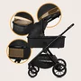 Carucior 2 in 1, Lionelo, Layla, Pana la 22 kg, Cadru aluminiu, Cu landou intarit si salteluta din spuma AirDots, Reversibil, Cu ventilatie 3D, Cu accesorii, EN1888-1, EN1888-2, EN1466, Negru - 43