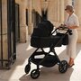 Carucior 2 in 1, Lionelo, Layla, Pana la 22 kg, Cadru aluminiu, Cu landou intarit si salteluta din spuma AirDots, Reversibil, Cu ventilatie 3D, Cu accesorii, EN1888-1, EN1888-2, EN1466, Negru - 56