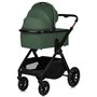 Carucior 2 in 1, Lionelo, Layla, Pana la 22 kg, Cadru aluminiu, Cu landou intarit si salteluta din spuma AirDots, Reversibil, Cu ventilatie 3D, Cu accesorii, EN1888-1, EN1888-2, EN1466, Verde - 12