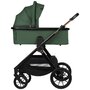 Carucior 2 in 1, Lionelo, Layla, Pana la 22 kg, Cadru aluminiu, Cu landou intarit si salteluta din spuma AirDots, Reversibil, Cu ventilatie 3D, Cu accesorii, EN1888-1, EN1888-2, EN1466, Verde - 13