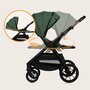 Carucior 2 in 1, Lionelo, Layla, Pana la 22 kg, Cadru aluminiu, Cu landou intarit si salteluta din spuma AirDots, Reversibil, Cu ventilatie 3D, Cu accesorii, EN1888-1, EN1888-2, EN1466, Verde - 37