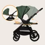 Carucior 2 in 1, Lionelo, Layla, Pana la 22 kg, Cadru aluminiu, Cu landou intarit si salteluta din spuma AirDots, Reversibil, Cu ventilatie 3D, Cu accesorii, EN1888-1, EN1888-2, EN1466, Verde - 34