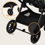 Carucior 2 in 1, Lionelo, Layla, Pana la 22 kg, Cadru aluminiu, Cu landou intarit si salteluta din spuma AirDots, Reversibil, Cu ventilatie 3D, Cu accesorii, EN1888-1, EN1888-2, EN1466, Verde - 39