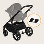 Carucior 2 in 1, Lionelo, Layla, Pana la 22 kg, Cadru aluminiu, Cu landou intarit si salteluta din spuma AirDots, Reversibil, Cu ventilatie 3D, Cu accesorii, EN1888-1, EN1888-2, EN1466, Verde - 43
