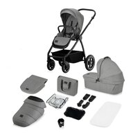 Black Friday - Reduceri Carucior 2 in 1, Lionelo, Meril, Cu landou si scaun cu dimensiune XL, Reversibil, Cu sistem de ventilatie 3D, Cu accesorii, Pana la 22 kg, Conform cu EN1888-1 EN1888-2, EN1466, Gri Promotie