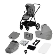 Black Friday - Reduceri Carucior 2 in 1, Lionelo, Meril, Cu landou si scaun cu dimensiune XL, Reversibil, Cu sistem de ventilatie 3D, Cu accesorii, Pana la 22 kg, Conform cu EN1888-1 EN1888-2, EN1466, Gri Promotie