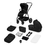 Black Friday - Reduceri Carucior 2 in 1, Lionelo, Meril, Cu landou si scaun cu dimensiune XL, Reversibil, Cu sistem de ventilatie 3D, Cu accesorii, Pana la 22 kg, Conform cu EN1888-1 EN1888-2, EN1466, Negru Promotie