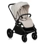 Carucior 2 in 1, Lionelo, Mika Plus, Cadru din aluminiu, Cu landou intarit si salteluta moale, Reversibil, Cu sistem de ventilatie 3D, Cu accesorii, Pana la 22 kg, Conform cu EN1888-1 EN1888-2, EN1466, Bej - 8