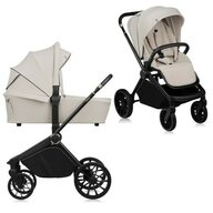 Carucior 2 in 1, Lionelo, Mika Plus, Cadru din aluminiu, Cu landou intarit si salteluta moale, Reversibil, Cu sistem de ventilatie 3D, Cu accesorii, Pana la 22 kg, Conform cu EN1888-1 EN1888-2, EN1466, Bej