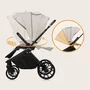 Carucior 2 in 1, Lionelo, Mika Plus, Cadru din aluminiu, Cu landou intarit si salteluta moale, Reversibil, Cu sistem de ventilatie 3D, Cu accesorii, Pana la 22 kg, Conform cu EN1888-1 EN1888-2, EN1466, Bej - 67
