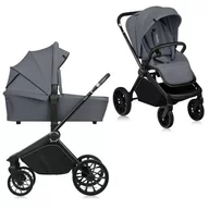 Black Friday - Reduceri Carucior 2 in 1, Lionelo, Mika Plus, Cadru din aluminiu, Cu landou intarit si salteluta moale, Reversibil, Cu sistem de ventilatie 3D, Cu accesorii, Pana la 22 kg, Conform cu EN1888-1 EN1888-2, EN1466, Gri Promotie