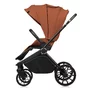 Carucior 2 in 1, Lionelo, Mika Plus, Cadru din aluminiu, Cu landou intarit si salteluta moale, Reversibil, Cu sistem de ventilatie 3D, Cu accesorii, Pana la 22 kg, Conform cu EN1888-1 EN1888-2, EN1466, Maro - 12