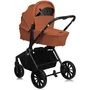 Carucior 2 in 1, Lionelo, Mika Plus, Cadru din aluminiu, Cu landou intarit si salteluta moale, Reversibil, Cu sistem de ventilatie 3D, Cu accesorii, Pana la 22 kg, Conform cu EN1888-1 EN1888-2, EN1466, Maro - 13