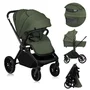 Carucior 2 in 1, Lionelo, Mika Plus, Cadru din aluminiu, Cu landou intarit si salteluta moale, Reversibil, Cu sistem de ventilatie 3D, Cu accesorii, Pana la 22 kg, Conform cu EN1888-1 EN1888-2, EN1466, Verde - 34