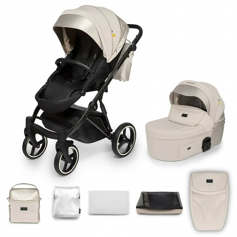 Skiddou - carucior 2 in 1 oslo+, vanilla delight, bej,