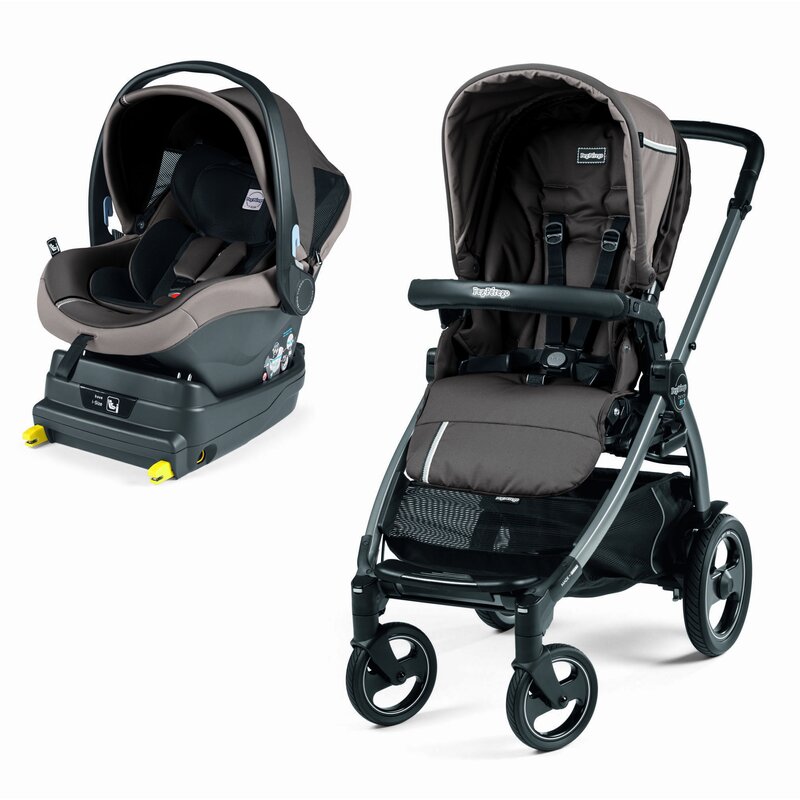 Peg perego - carucior 2 in 1 book 51 s titania i-size class baza i-size inclusa, gri