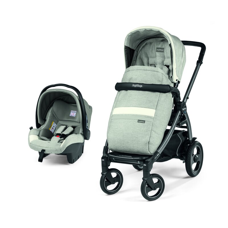 Peg perego - carucior 2 in 1 book 51 s titania luxe pure cu scaun auto