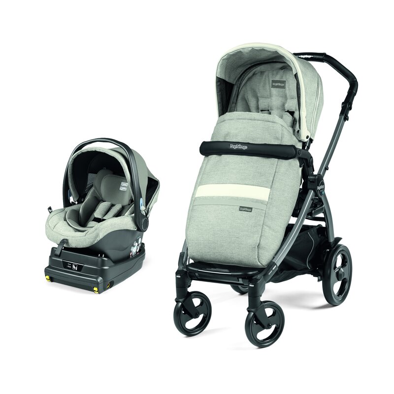Peg perego - carucior 2 in 1 book 51 titania i-size luxe pure baza i-size inclusa
