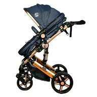 BUF BOOF - Carucior 2 in 1 X-2 Plus Jeans  Albastru