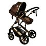 BUF BOOF - Carucior 2 in 1 X2 Chocolate Gold Cadru din aluminiu  Reversibil - 6