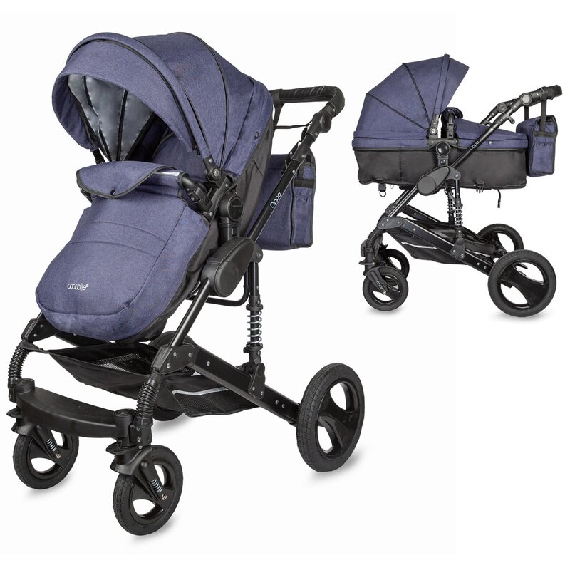Coccolle - carucior 2 in 1 transformabil oppa albastru