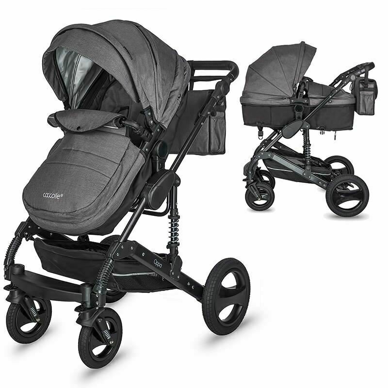 Coccolle - carucior 2 in 1 oppa, transformabil, gri