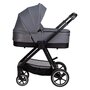 Carucior 3 in 1, FreeON, Opty, Pana la 22 kg, Cu landou, Scoica auto conform ECE R129, Parte sport cu sezut reversibil, Spatar reglabil, Cu accesorii, Grey - 4