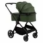 Carucior 3 in 1, FreeON, Zack, Cu cadru din aluminiu, Landou, Scoica auto, Geanta pentru mamici, Conform cu standardele EN 1888:2018 si ECE R129, Olive - 2