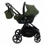 Carucior 3 in 1, FreeON, Zack, Cu cadru din aluminiu, Landou, Scoica auto, Geanta pentru mamici, Conform cu standardele EN 1888:2018 si ECE R129, Olive - 25