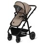 Carucior 3 in 1, Lionelo, Amber, Landou intarit,  Scoica auto testata ADAC, Reversibil, Cu accesorii, Geanta parinti, Pana la 22 kg, Bej - 6